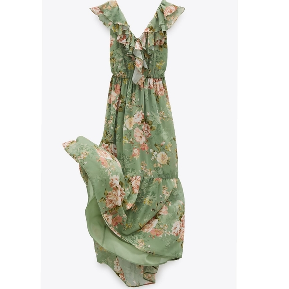 🔥Last 2🔥 ZARA Floral midi dress - Picture 6 of 10
